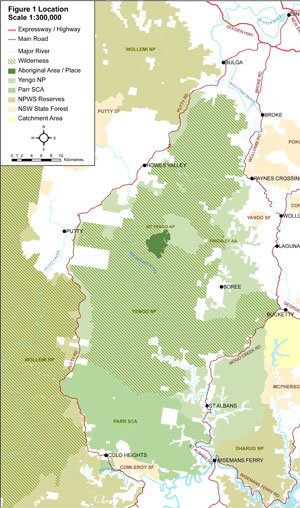 NPWS Yengo Wilderness Map