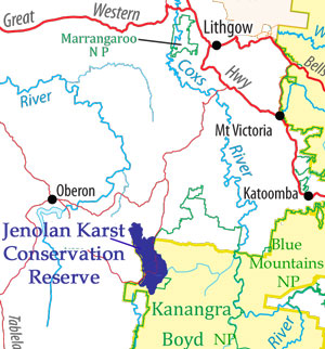 Jenolan Karst Conservation Reserve location